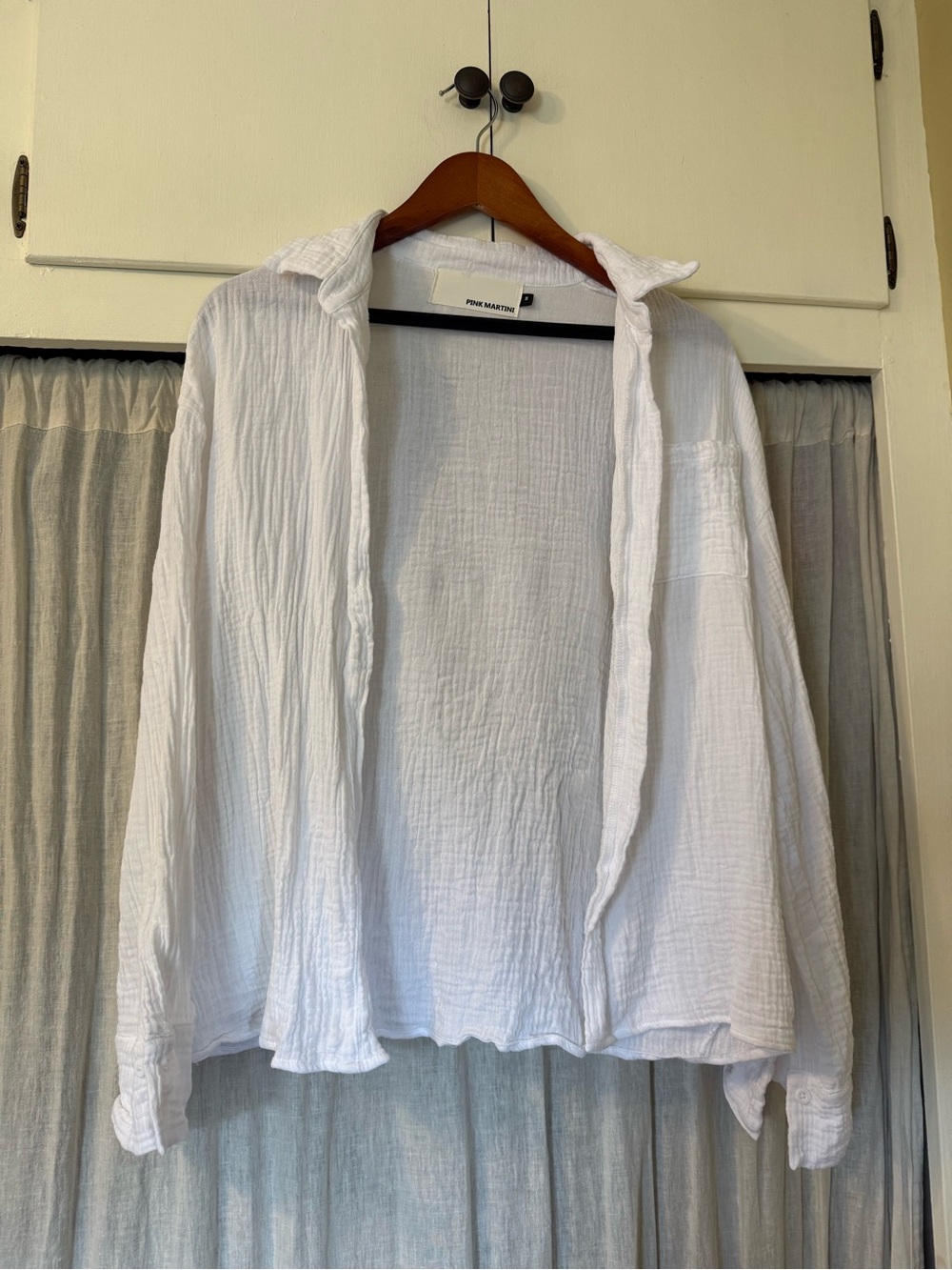 Pink Martini 100% cotton button up